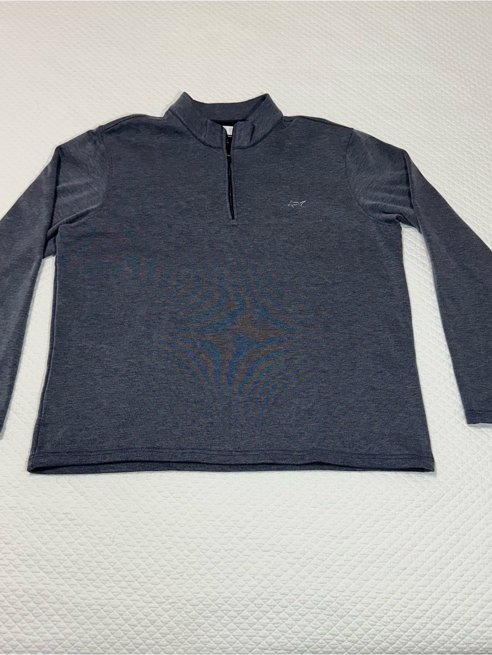 Greg Norman Multi-Color Shark Logo on Navy Blue Label